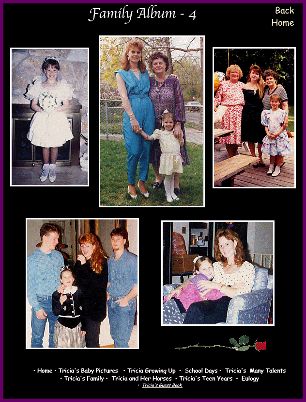 Family Album 4 — additional family photographs and captions from the original memorial