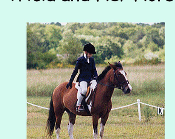 Tricia riding her pony as a young girl